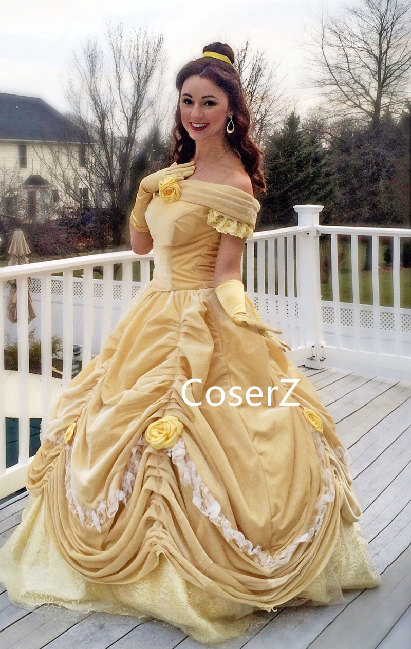 Custom-made Princess Belle Costume, Princess Belle Dress – CoserZ