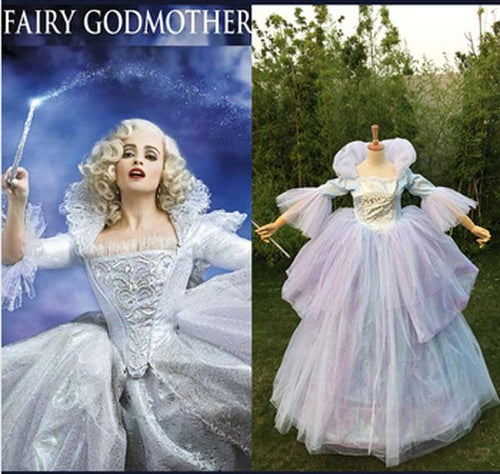 Cinderella Fairy Godmother Costume, Fairy Godmother Dress for Adult