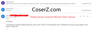 Harley Quinn Costume, Custom Harley Quinn Cosplay Costume One Piece