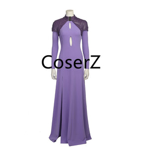 Inhumans Cosplay Costume Medusa Costume Women Medusa Purple Dress