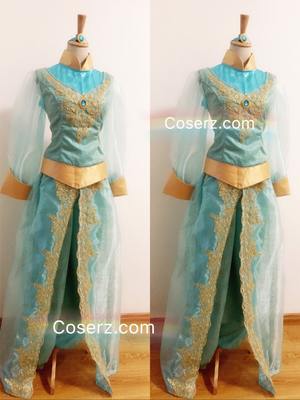 Princess Jasmine Costume for Adults Girl Women, Princess Jasmine Dress CoserZ Princess Jasmine Costume for Adults Girl Women, Princess Jasmine Dress CoserZ