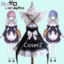 Zero Kara Hajimeru Isekai Seikatsu Re Life In a Different World Kawaii Sisters Costume Maid Dress