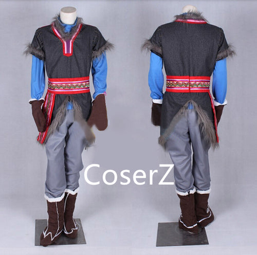 Custom Kristoff Costume Outfit Halloween Cosplay Costume