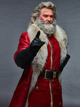 Kurt Russell As Santa Claus Costume Leather Trench Coat inspired The Christmas Chronicles