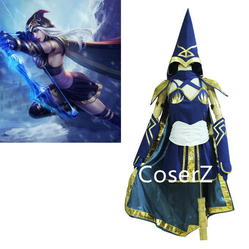 LOL League of Legends The Frost Archer Ashe Cosplay Costume