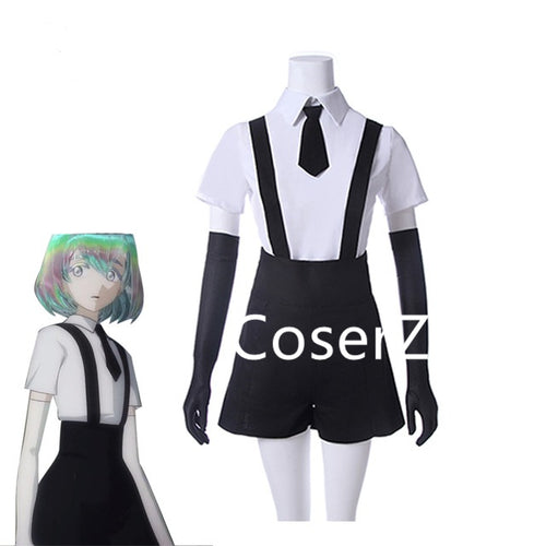 Land of the Lustrous Cosplay Costume Custom Overalls Socks Gloves