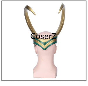 Loki Helmet, Thor Loki Cosplay Golden Full Head Helmet