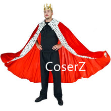 Luxury King Costume With cape and crown For Adults