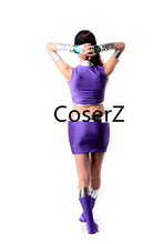 Lycra Spandex Shiny Metallic Starfire Female Costume Zentai Suits for Women