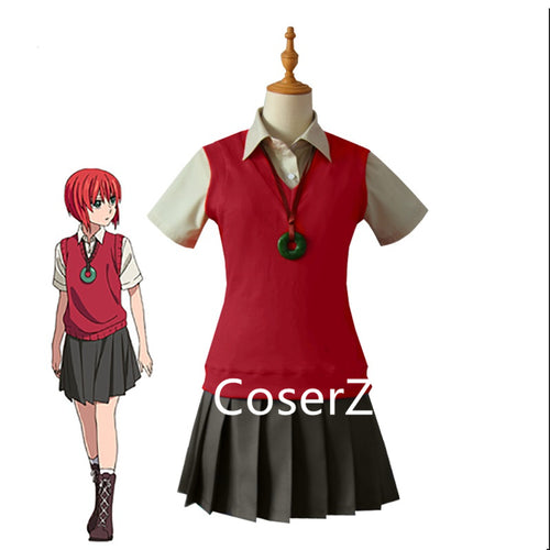 Anime Mahoutsukai no Yome Cosplay Costume Hatori Tomoyo Costume Full Set