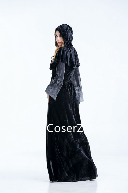 princess polly baby blue dress womens gothic black vampire skeleton print long dress