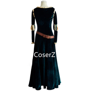 Movie Brave Cosplay Princess Merida Cosplay Costume Merida Dress