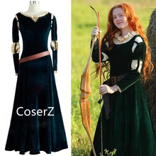 Movie Brave Cosplay Princess Merida Cosplay Costume Merida Dress