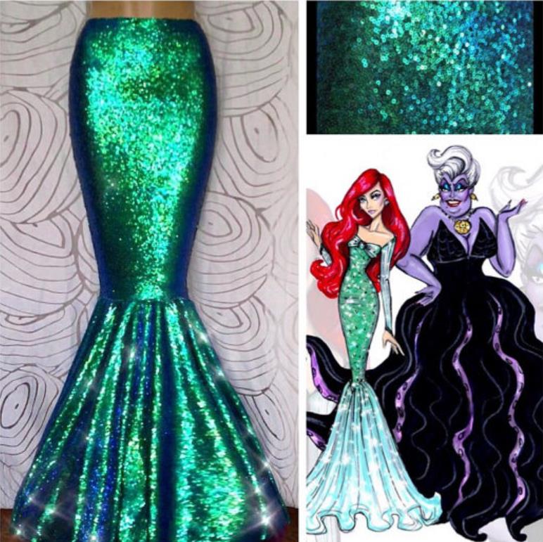 Green little clearance mermaid skirt