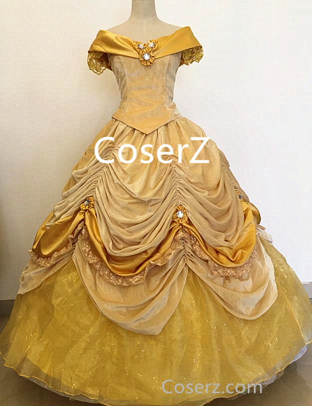 BE529 Beauty and the Beast Belle Dress, Princess Belle Cosplay Hallowe – CoserZ