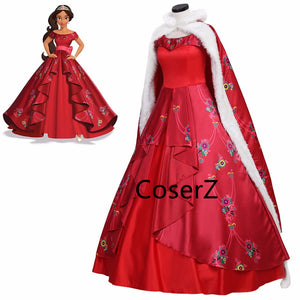 Disney Princess Red Dress Elena Costume Elena Of Avalor Cosplay Coronation Dress Disney Princess Red Dress Elena Costume Elena Of Avalor Cosplay Coronation Dress