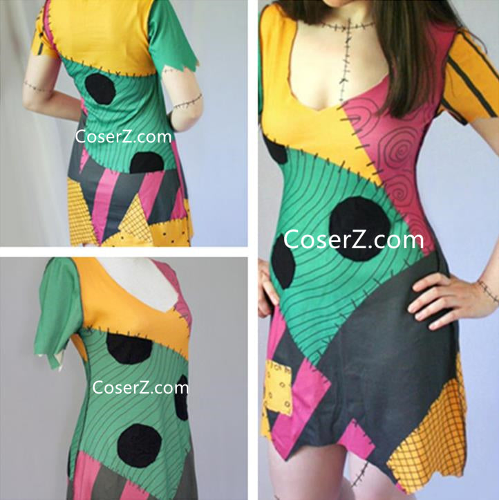 Sally Ragdoll Dress Cosplay Costume from The Nightmare Before Christma – CoserZ