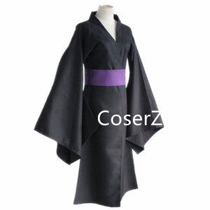 Noragami Yato Cosplay Costume Black Kimono Yukata