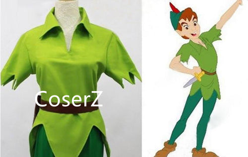 Custom Made Peter Pan Costume Green Carnival Party Cosplay Costume