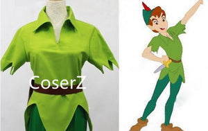 Custom Made Peter Pan Costume Green Carnival Party Cosplay Costume
