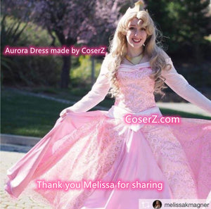 Sleeping Beauty Princess Aurora Dress, Aurora Cosplay Costume for Girls & Adult