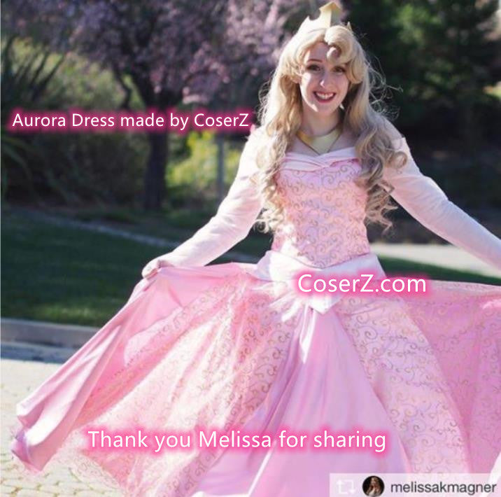 Sleeping Beauty Princess Aurora Dress, Aurora Cosplay Costume for Girl – CoserZ