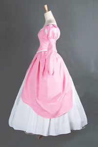 Ariel Pink Dress, Pink Ariel Costume, Ariel Cosplay Halloween Costume