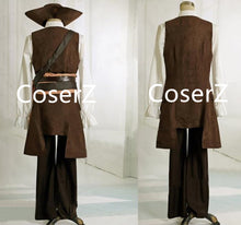Pirates of the Caribbean Captain Jack Sparrow Cosplay Costume