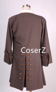 Pirates of the Caribbean Captain Jack Sparrow Costume Cosplay Full Sets