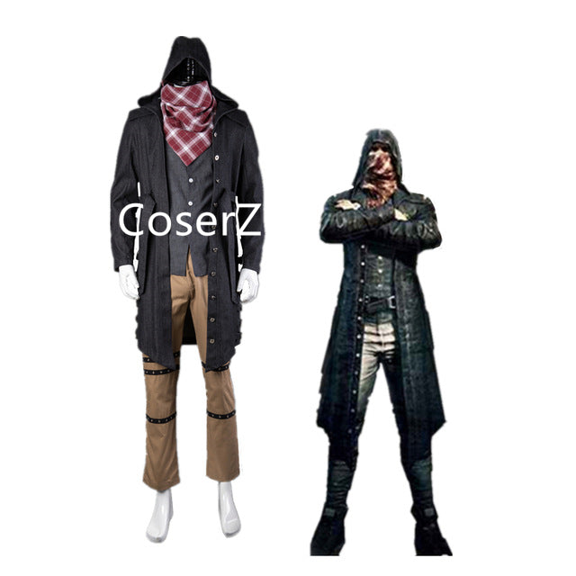 Game PUBG Cosplay Costume, Playerunknown's Battlegrounds Costume Outfit Coat Pants Scarf