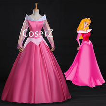 Princess Aurora Dress Costume, Sleeping Beauty Cosplay Pink Aurora Dress Ball Gown