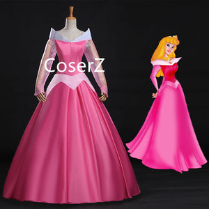 sleeping beauty pink dress costume P340 COSPLAY Dress Princess sleeping beauty pink Costume Aurora women adult park