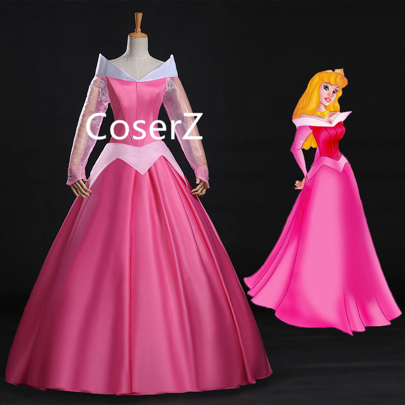 princess aurora dresses Briar Rose Sleeping Beauty Dress Blue/Pink Fairytale / 16 Girls (No dragons necessary!) Pink Princess Costume Dress for Girls CQDY Girls Princess Aurora Costume