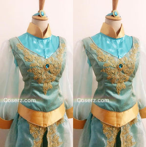 dress princess jasmine costume Disney Aladdin Princess Jasmine Dress Cosplay Costume