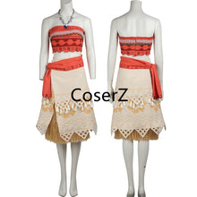 Moana Cosplay Costume, Princess Moana Costume with Necklace, Custom Moana dress