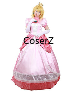 Custom Princess Peach Costume, Princess Peach Dress Cosplay Costume