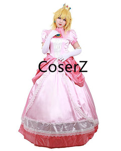 princess peach dress womens Peach Costume Adult Peach Dress