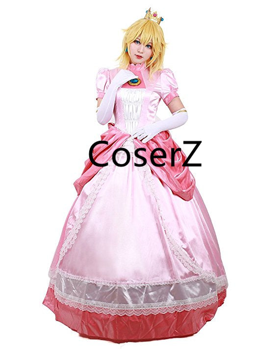 princess peach dress Custom Princess Peach Costume, Princess Peach Dress Cosplay Costume – CoserZ