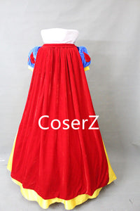 Princess Snow White Dress Fairytale Party Dress Cosplay Costume