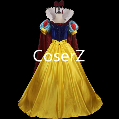 Custom Princess Snow White Dress, Princess Snow White Cosplay Costume Fast Shipping