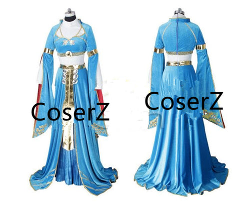 The Legend of Zelda Breath Wild Princess Zelda Cosplay Costume