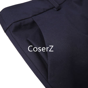 Custom Professor Severus Snape Cosplay Costume Cloak Black Robe Adult
