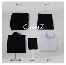 Custom Professor Severus Snape Cosplay Costume Cloak Black Robe Adult
