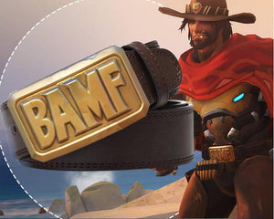 Jesse McCree Cosplay Belt Iron head Leather Belt