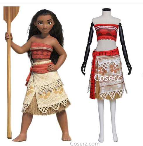 Moana costume, Moana cosplay Costume, Moana Dress costume