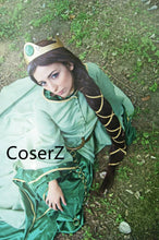 Brave Queen Elinor Costume for Adults, Queen Elinor Blue Dress Cosplay Costume for Women Without Accessories