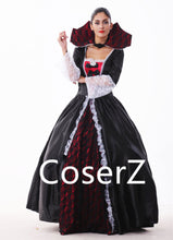 Custom Queen Of The Vampires Costume Cosplay Black Gothic Lolita Dress