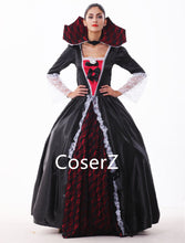 Custom Queen Of The Vampires Costume Cosplay Black Gothic Lolita Dress