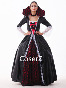 Custom Queen Of The Vampires Costume Cosplay Black Gothic Lolita Dress