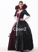 Custom Queen Of The Vampires Costume Cosplay Black Gothic Lolita Dress